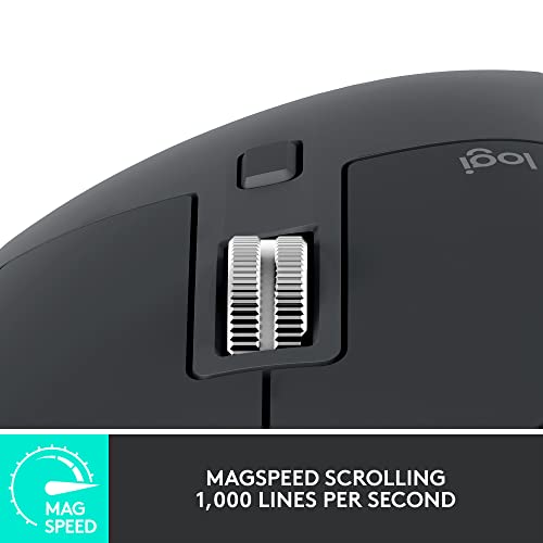 Wireless Performance Mouse with 8K DPI, USB-C, Bluetooth, Graphite H209