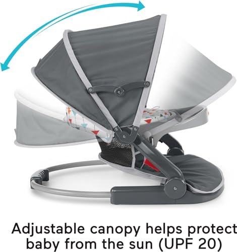 Travel Baby Chair Floor Seat with Snack Tray and Canopy D48377