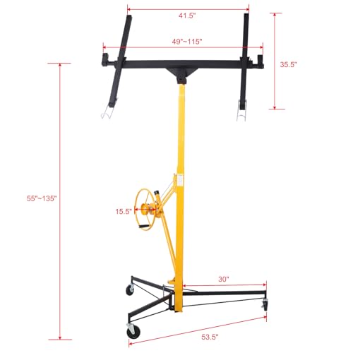 Black+Yellow Drywall Panel Hoist 150LBS X853