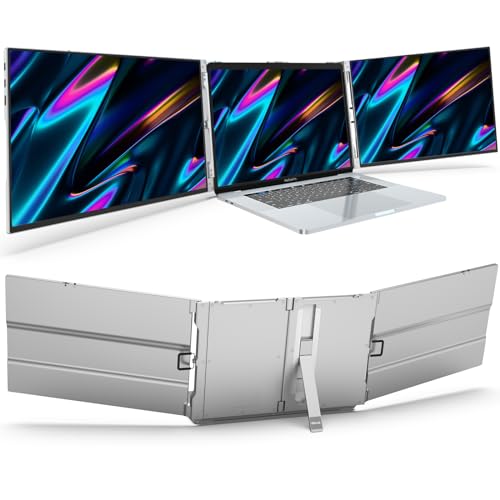 16inch Triple Portable Monitor Aluminum Alloy 1200P with HDMI & USB-C Ports L7932