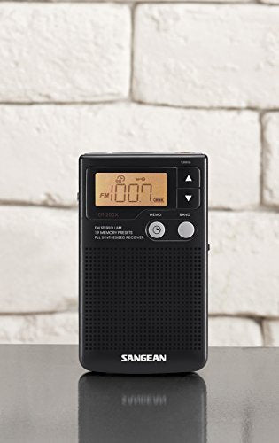 Black FM-Stereo AM Digital Tuning Pocket Radio J924