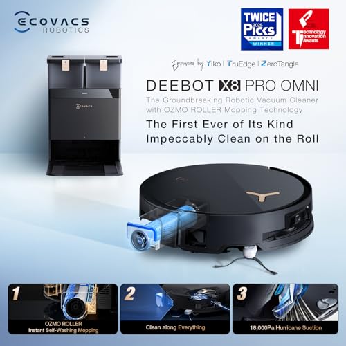 Robot Vacuum and Mop, 18,500Pa Suction, 18mm Auto-Lift Z7051
