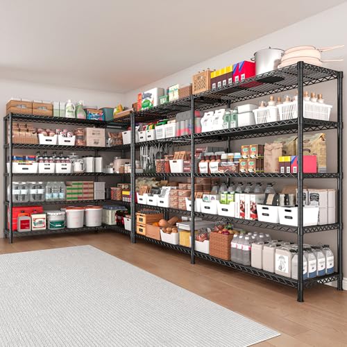 73''W 5-Tier Metal Wire Shelving Unit E20278