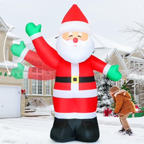 8.8 FT Waving Christmas Inflatables Santa Claus U3504