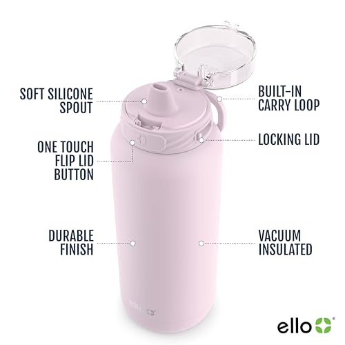 32oz Stainless Steel Water Bottle with Straw and Carry Handle J270