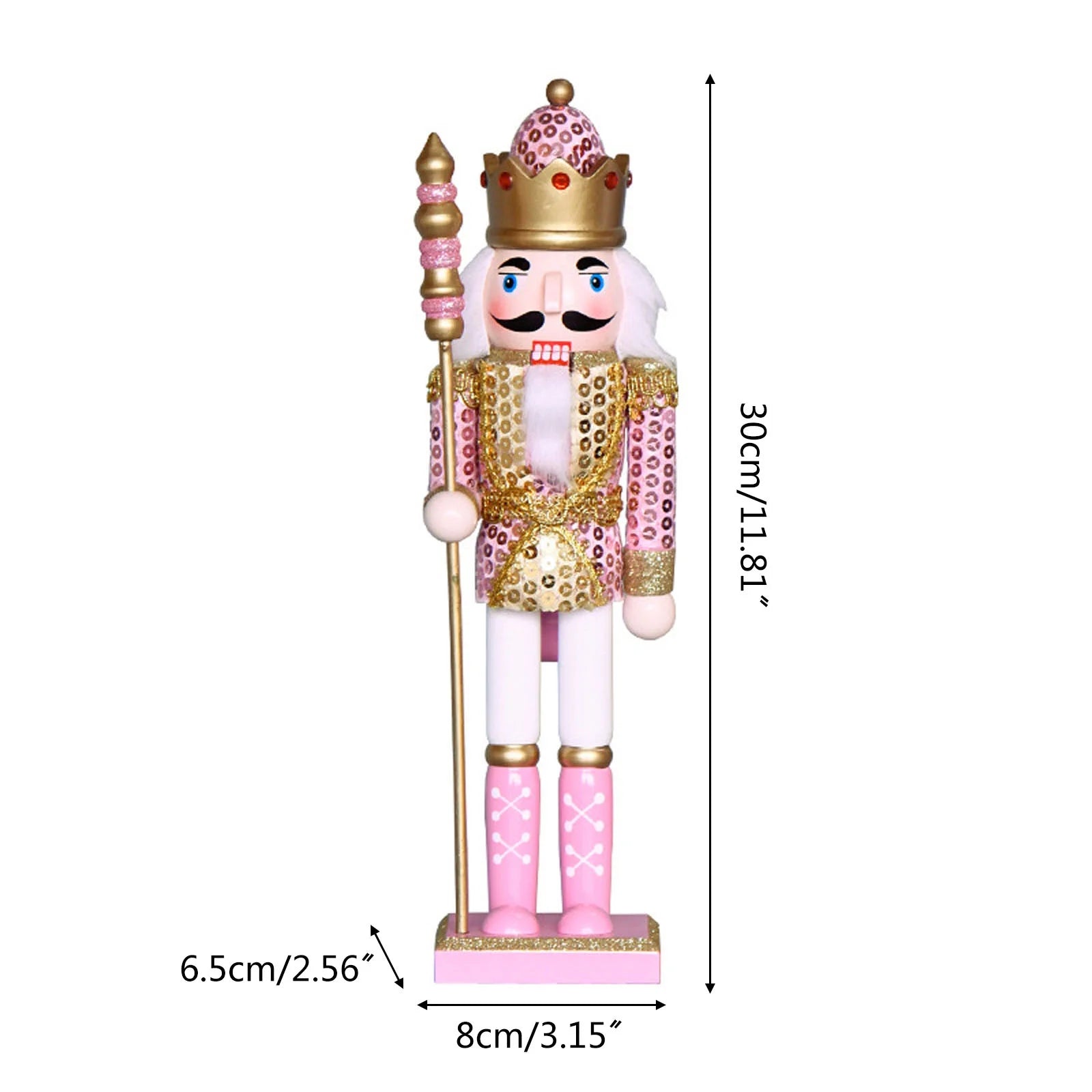King Nutcracker Soldier Ornament Doll Z9077
