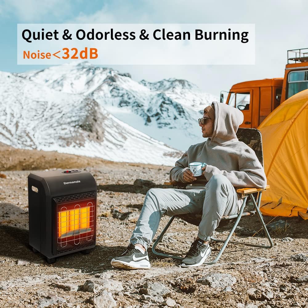 Portable LP Gas Heater with 3 Power Settings, 18,000 BTU P72891