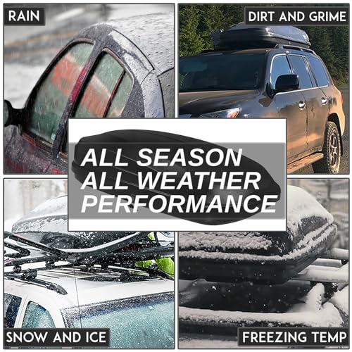 12.7 cu. ft. Black Hard Shell Rooftop Cargo Carrier 55 x 34.5 x 14 Inches 110 LBS N932