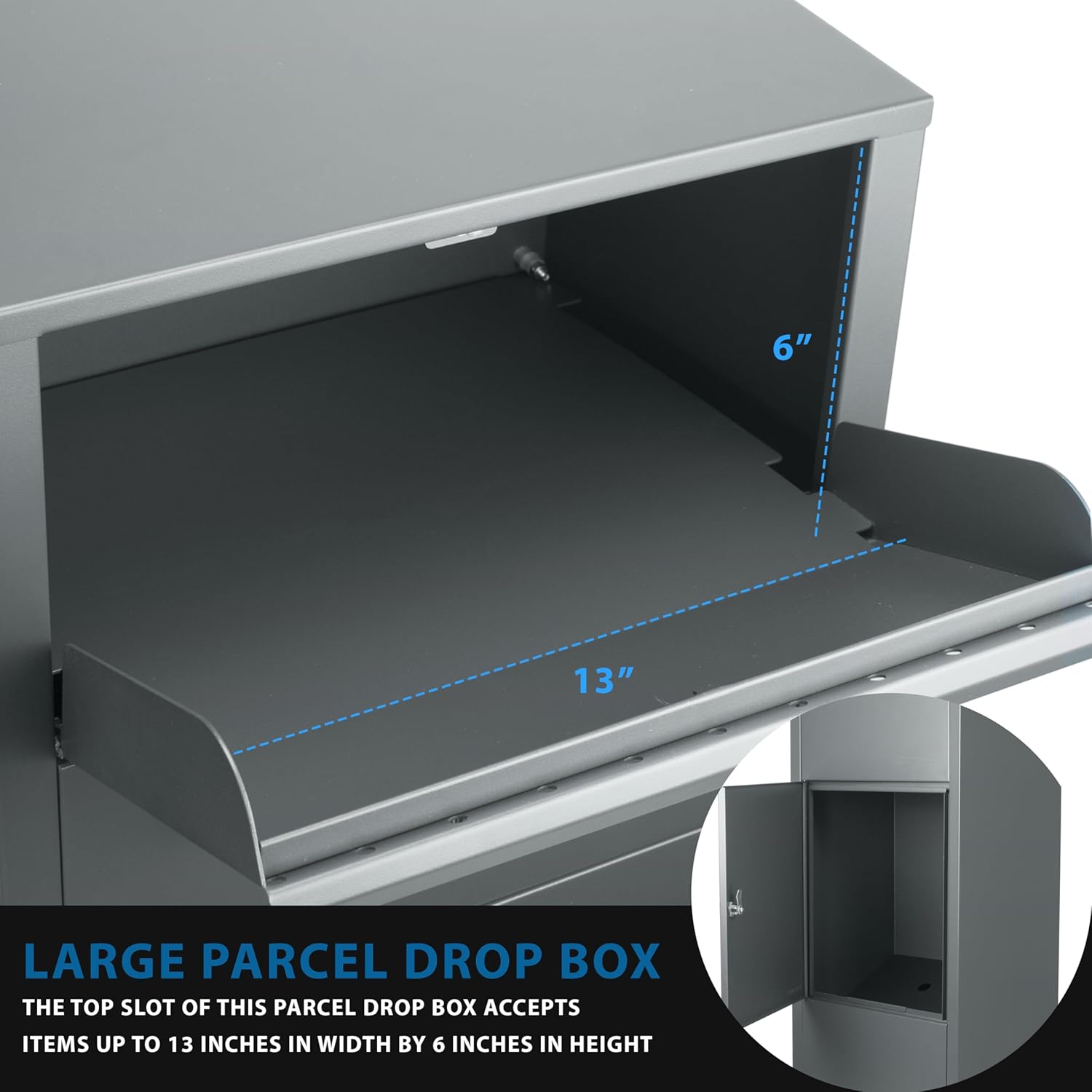 Steel Drop Box with Key Lock V7008