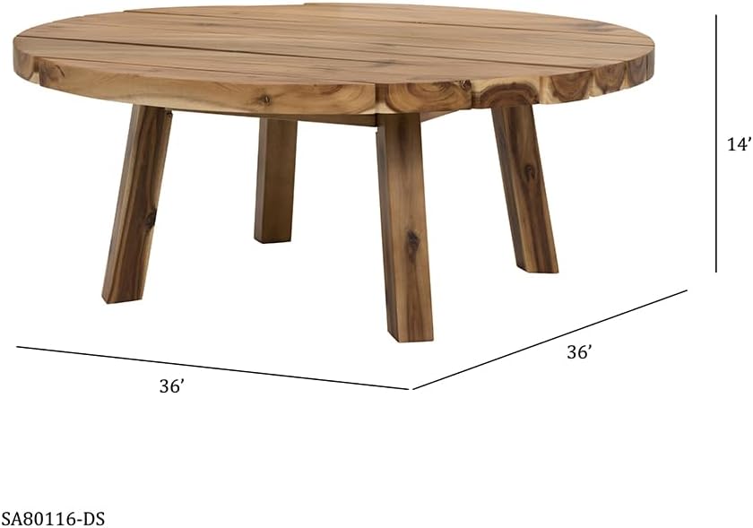 Durable Solid Acacia Wood Coffee Table A557
