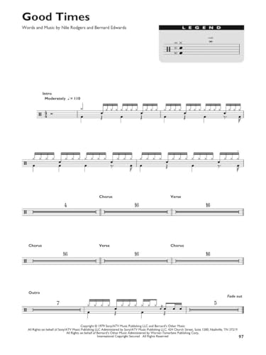 250 Easy-to-Use Drum Charts U474