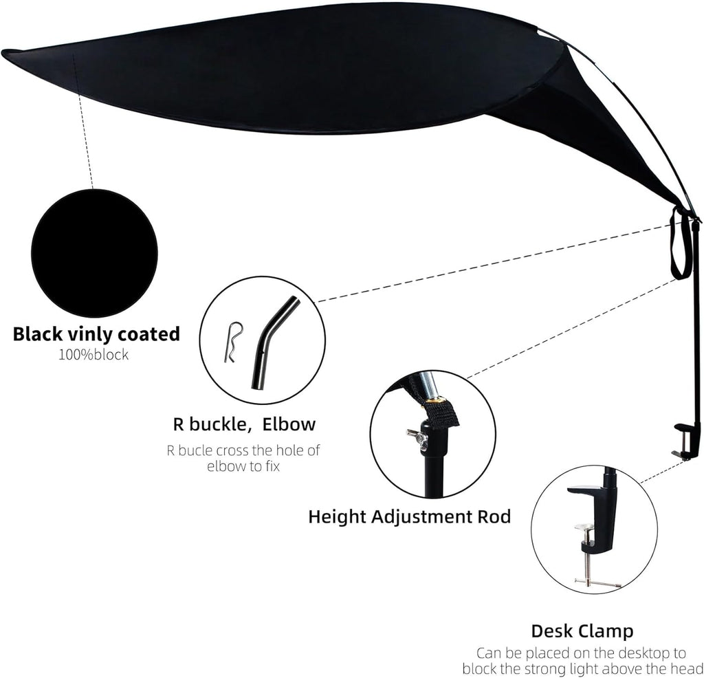 47" Diam Round Office Light Cover and Desk Shade M580062