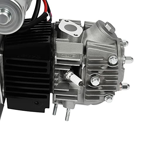 140cc 4 Stroke Engine Motor, Complete Engine Kit Single Cylinder Horizontal 4-speed Transmission Manual Clutch CDI S654