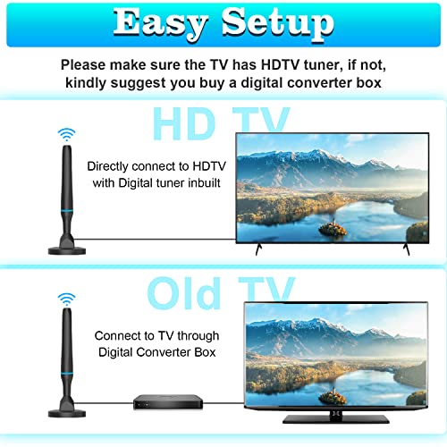 Digital HDTV Antenna Indoor Outdoor with Magnetic Base N568