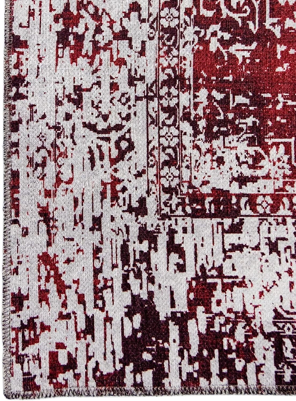 Washable Area Rug Low Profile Persian Runner Anti Slip Backing Foldable Carpet I50567