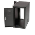 Black Computer CPU Security Enclosed Cabinet Side Car R7042