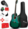 Blue 41 Inch Cutaway Acoustic Guitar Bundle with Gig Bag U274166