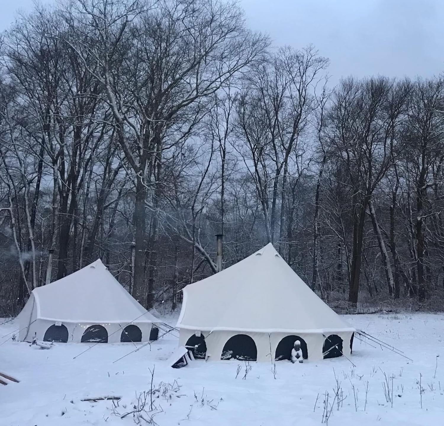 Canvas Bell Tent with Stove Jack T658