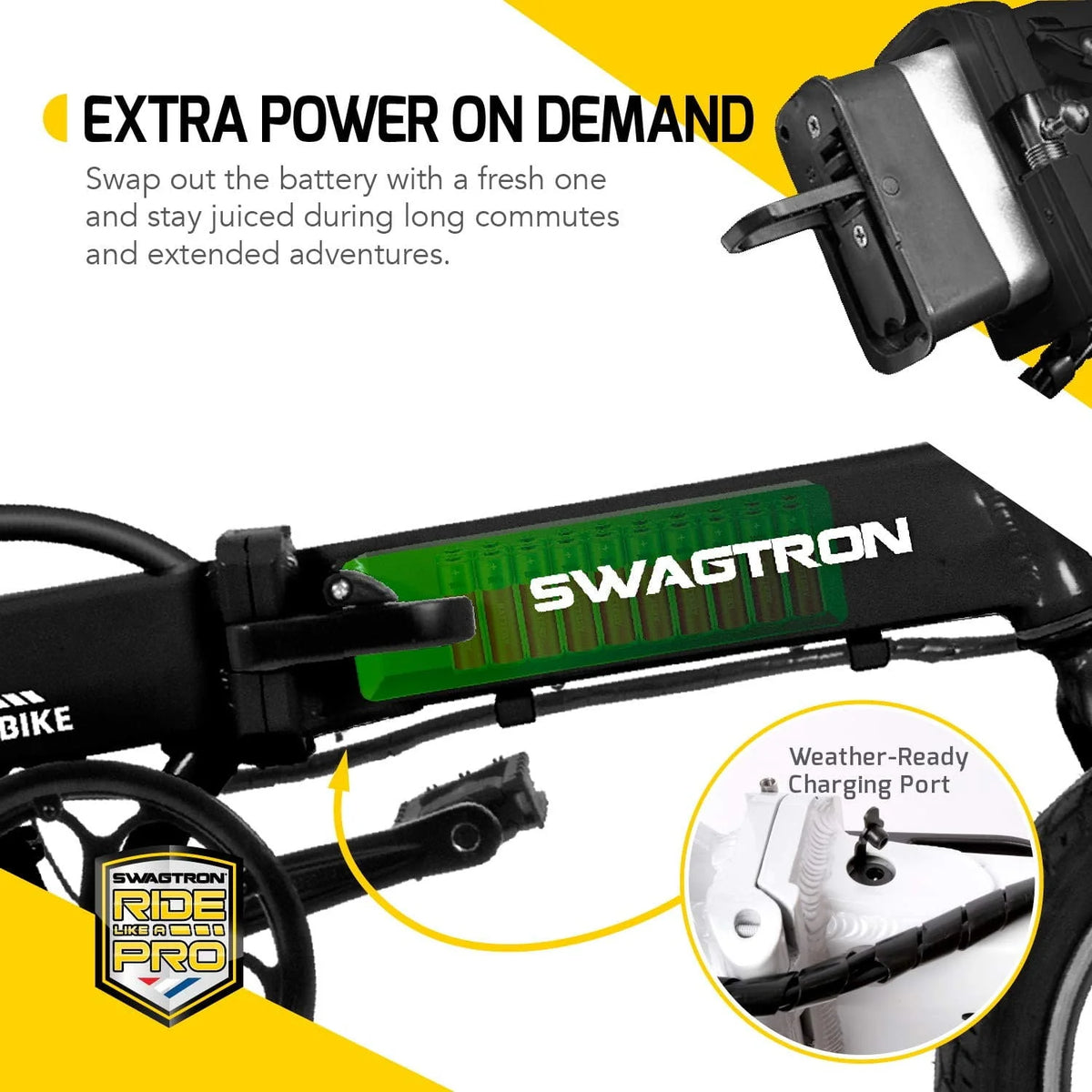 Lightweight Aluminum Folding Electric Bike with Pedals S27188