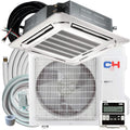 18,000 BTU Ceiling Cassette Ductless Mini Split AC/Heating System with Heat Pump S72482