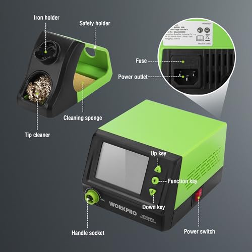 60W Digital Display Soldering Station with 5 Extra Iron Tips F10086