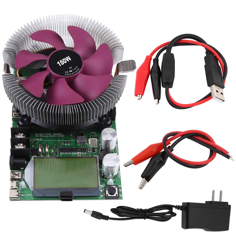150W 200V 20A USB Adjustable Constant Current Electronic Load Battery Capacity Tester Module Power Meter Y871846