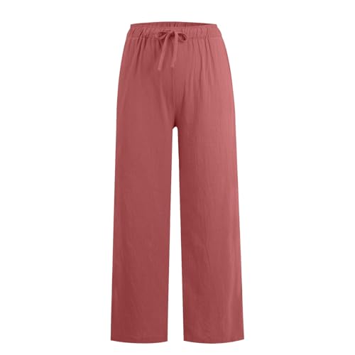 Women's Drawstring Casual Wide Leg Sweatpants with Pockets N857