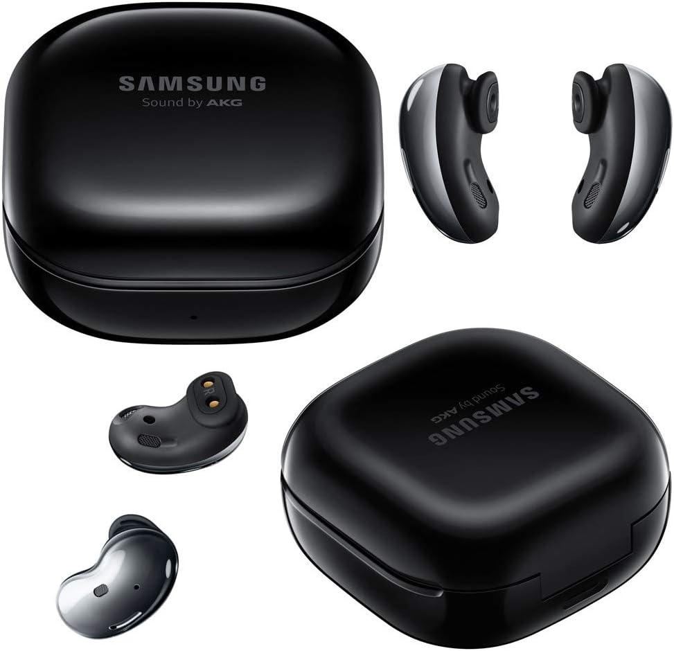Galaxy Buds Live Active Noise Cancelling TWS Open Type Wireless Bluetooth 5.0 Earbuds, 12mm Drivers, Mystic Black P905425