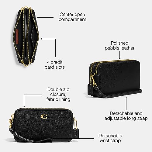 Polished Pebble Leather Crossbody R5725
