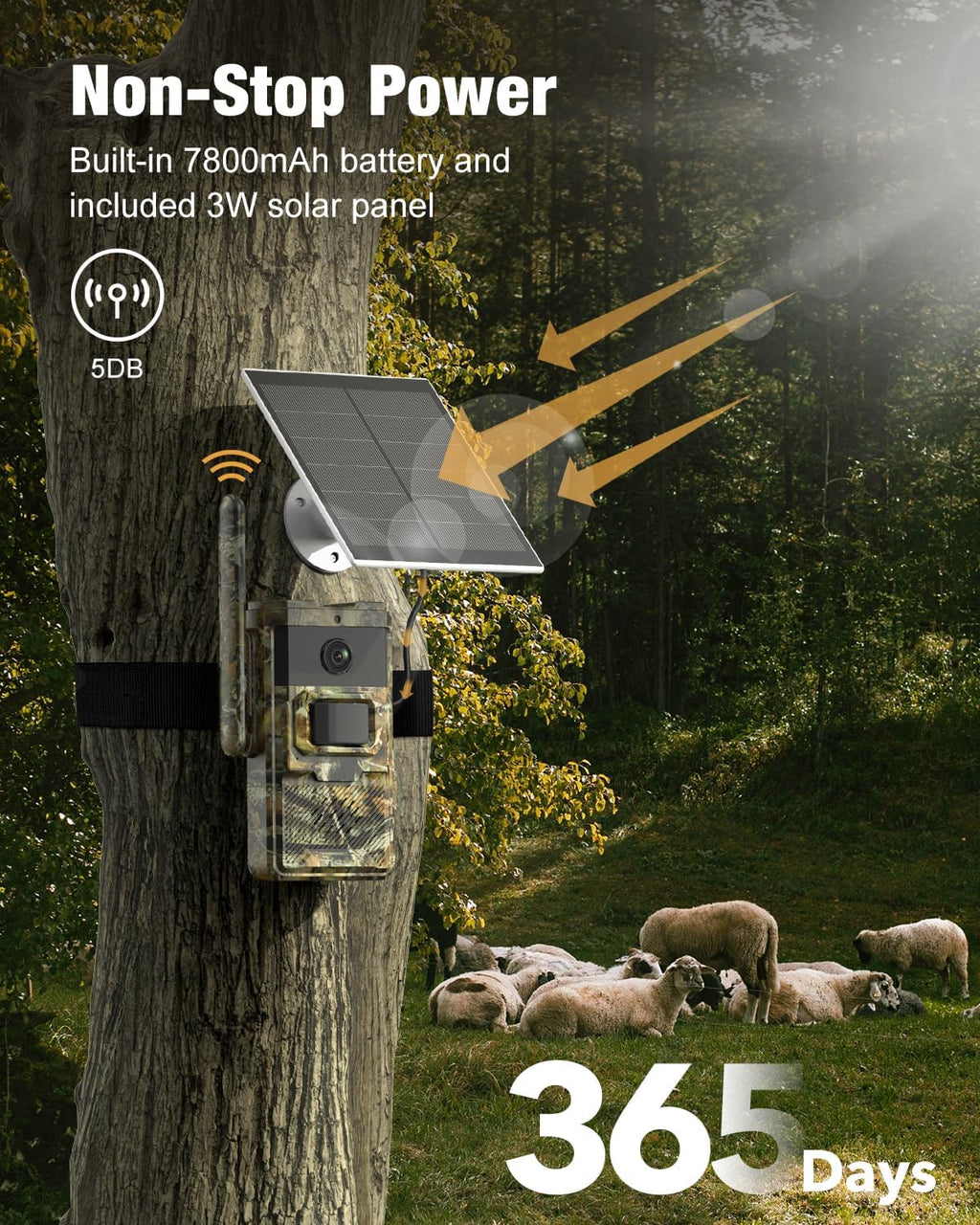 4G LTE Cellular Trail Camera with Solar Power G225567