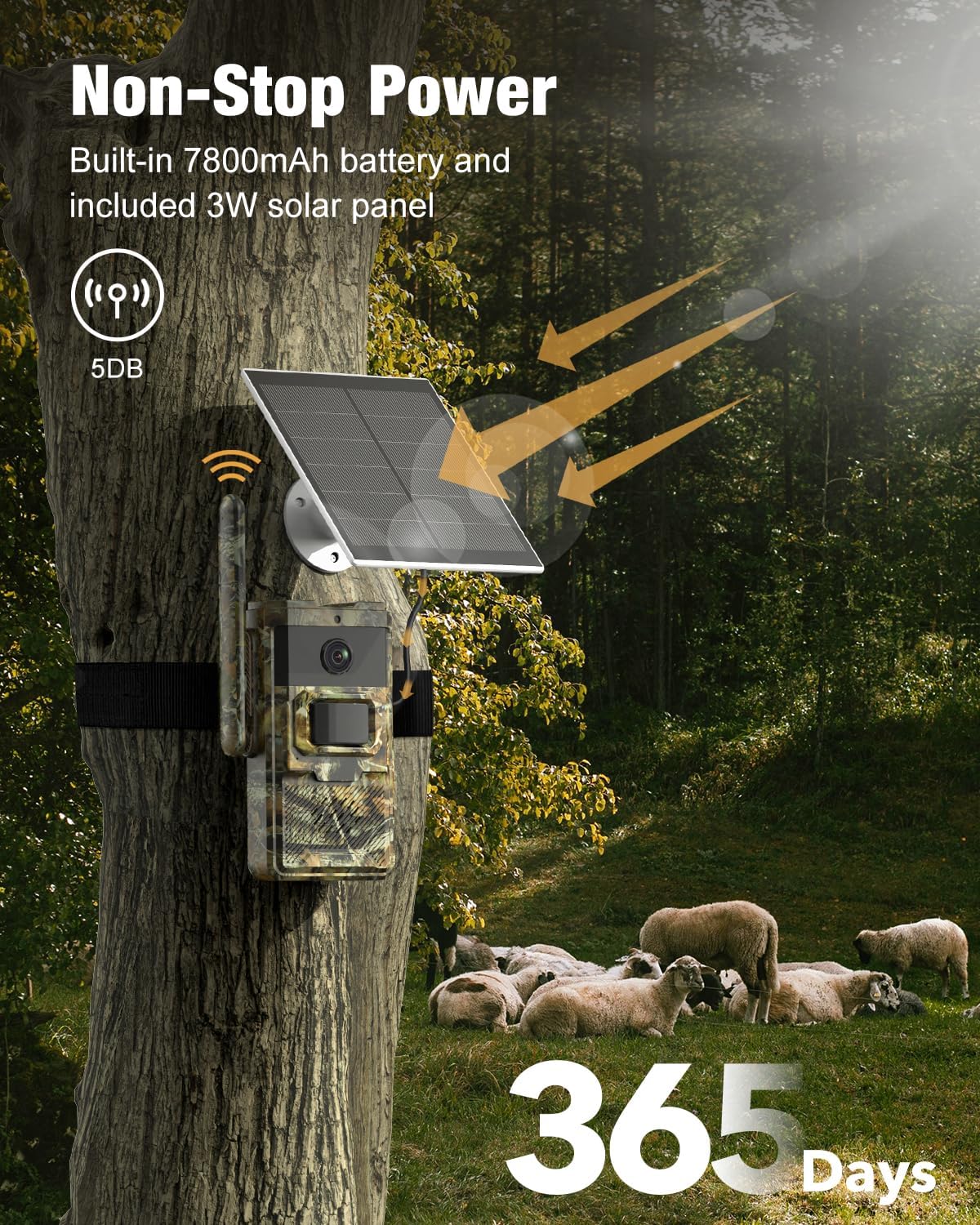 4G LTE Cellular Trail Camera with Solar Power G225567