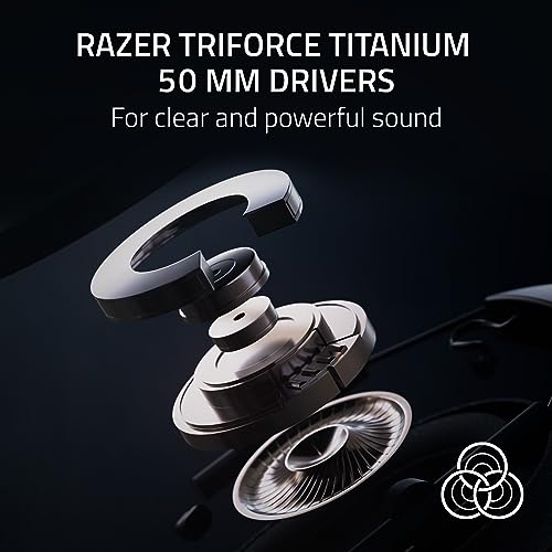 Black Wireless Gaming Headset with 50mm Drivers R768841