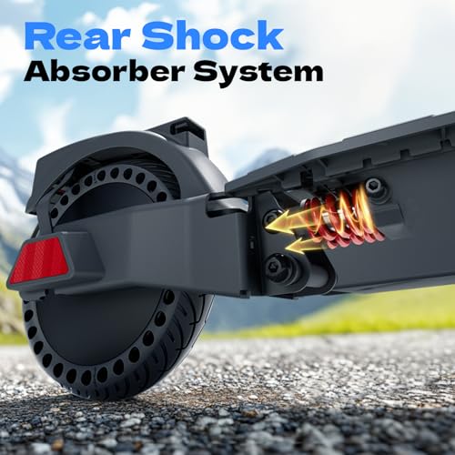 Electric Scooter with 10" Tires, 600W Peak Motor, 22 MPH Speed, 30 Miles Range, Dual Brakes, LCD Display R680222