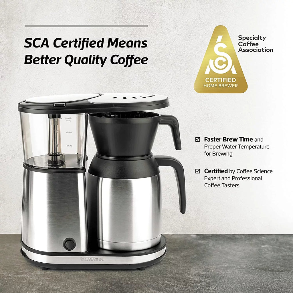 5 Cup Drip Coffee Maker with Double Wall Thermal Carafe A1723