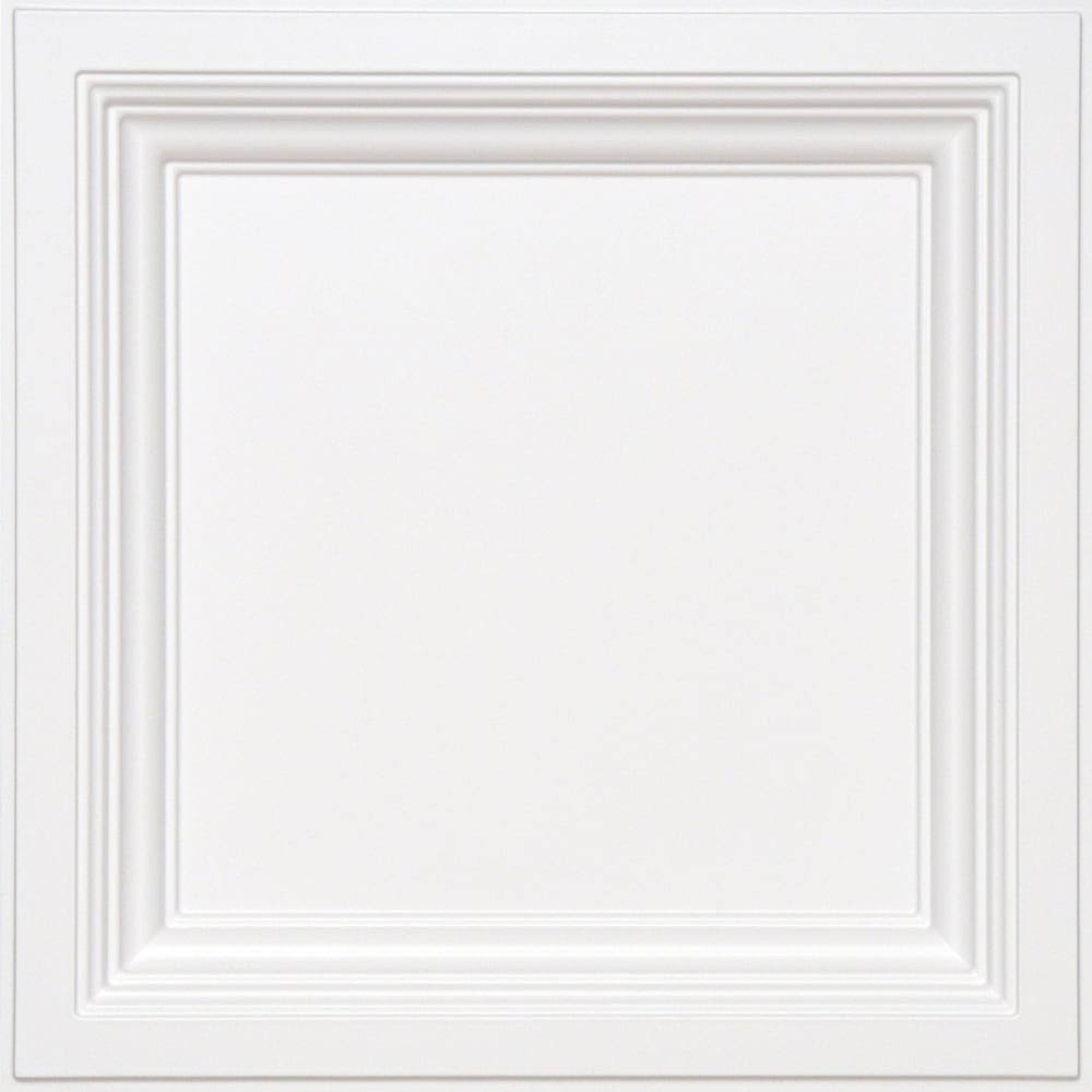 24-in x 24-in White Drop Panel Ceiling Tiles Q234