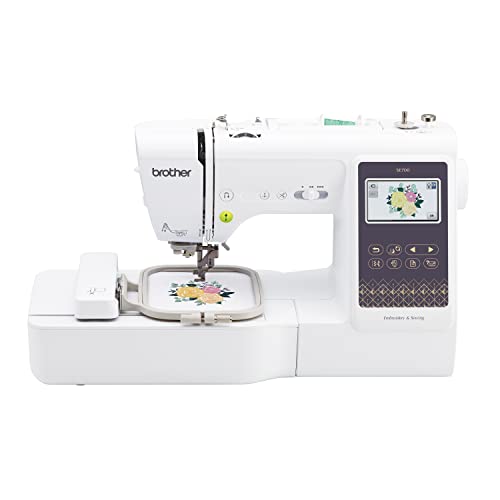 Sewing and Embroidery Machine, Computerized, 4" x 4" Hoop Area, White A7989