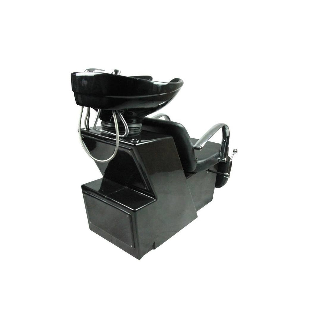 Black Ceramic Shampoo Bowl Sink Chair V59822