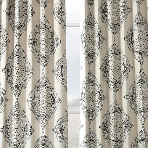 Printed Room Darkening Curtains 50 X 84 Henna Clover W31137