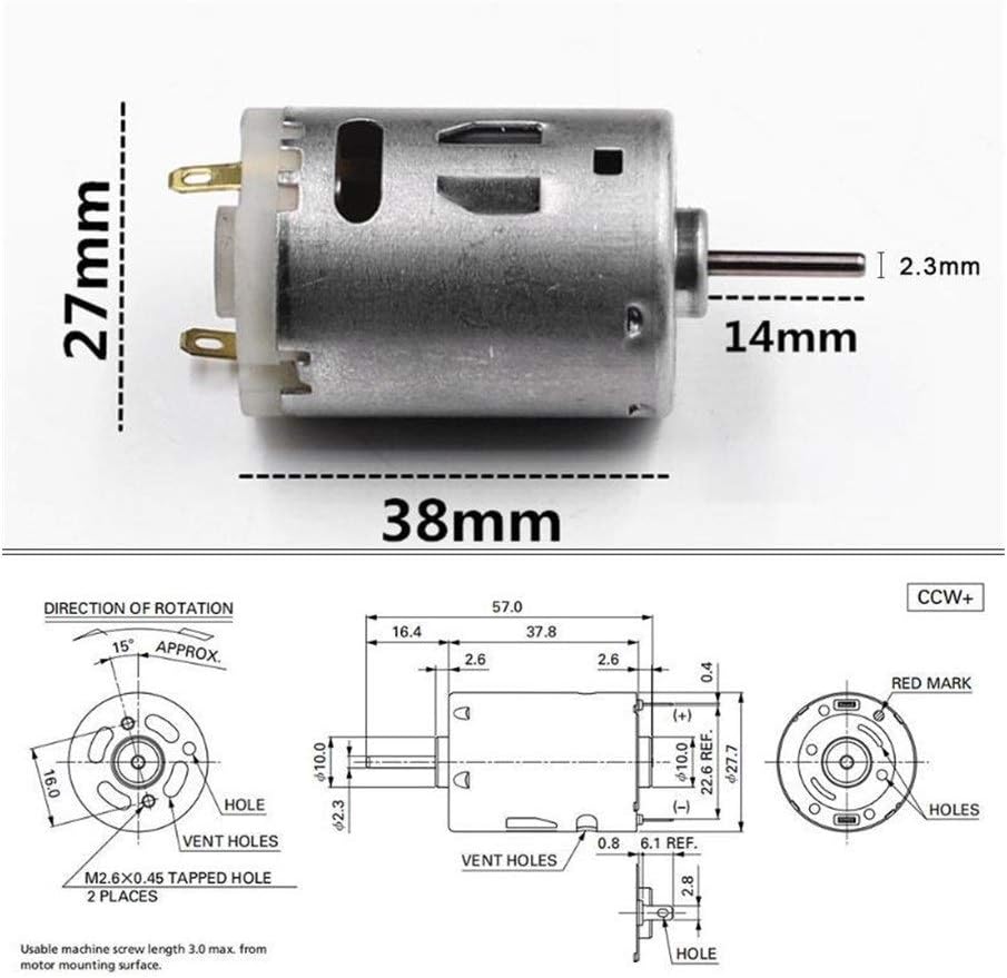 RS-385 12V Brush DC Motor D4932