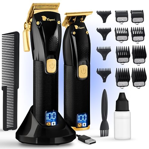 Professional Hair Clippers Set Turbo Power with Precise Cutting, Cordless Hair Clippers and Trimmers Set E390885