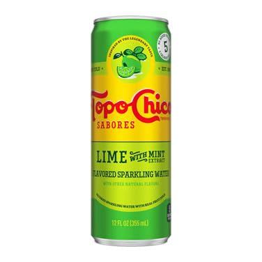 12 Fl Oz Sparkling Water (16 Pack, Lime With Mint) Q343922