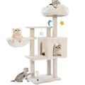 White 40'' Cat Tree Tower with Scratching Post K55638