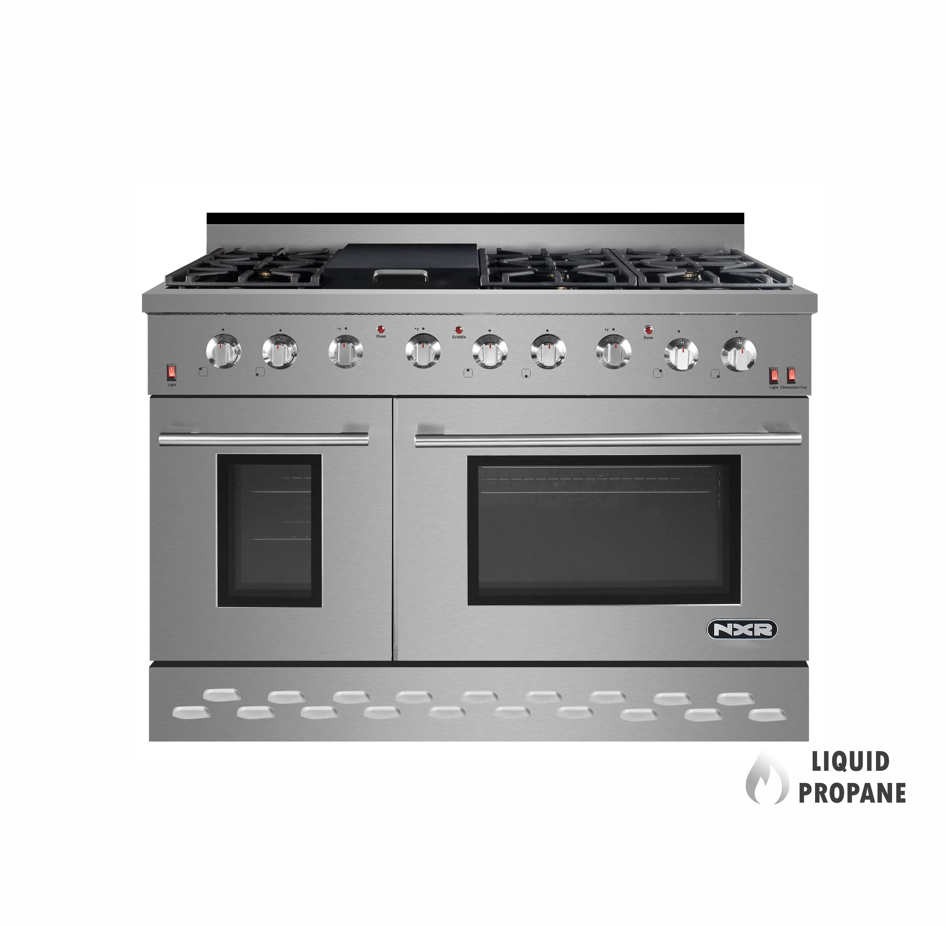 48" Stainless Steel Propane Gas Range with Convection Oven U7121