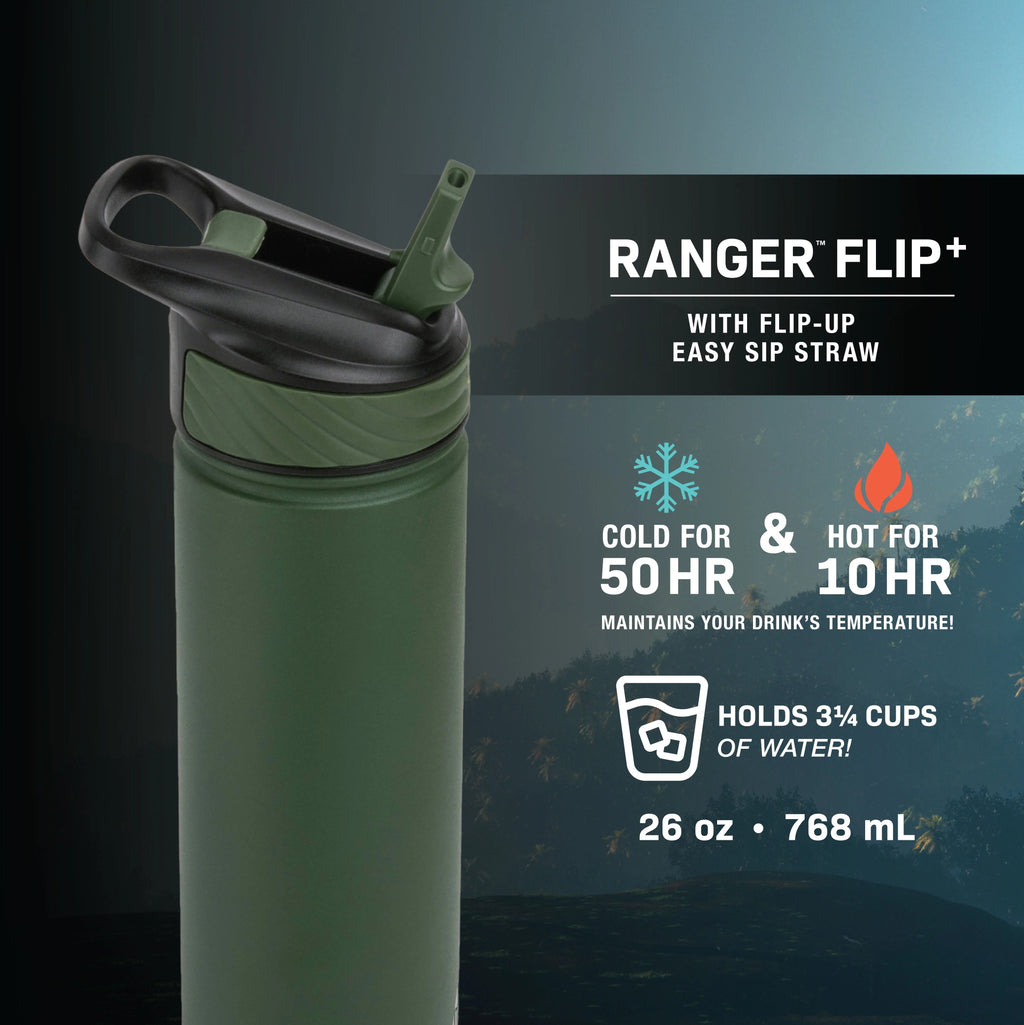 Black 26 oz Stainless Steel Water Bottle X99259