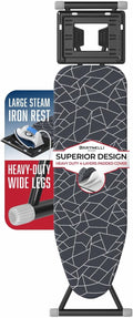 13x43 Ironing Board with Reinforced Steel Legs, Adjustable Height, 4-Layer Padding T806
