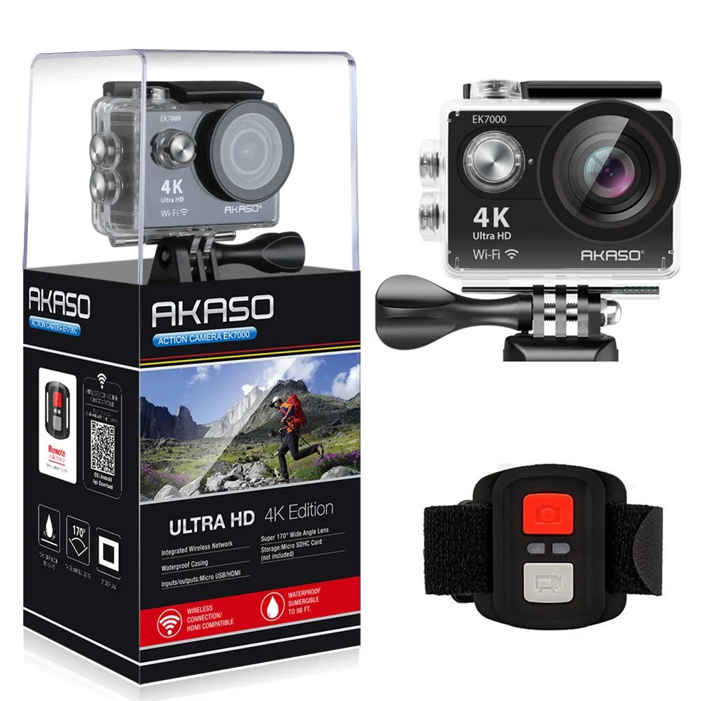 4K Waterproof Action Camera with Wireless Remote N285138