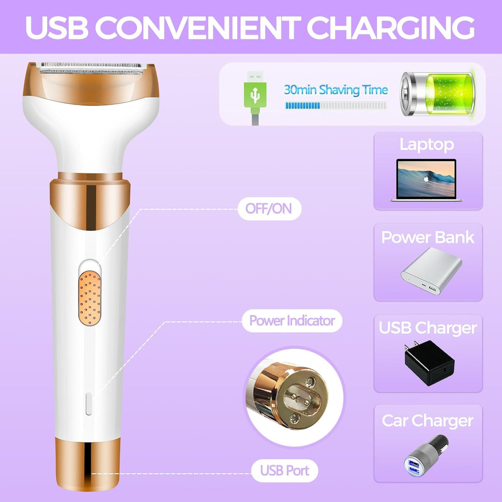 4 in 1 Rechargeable Electric Razor for Women G579