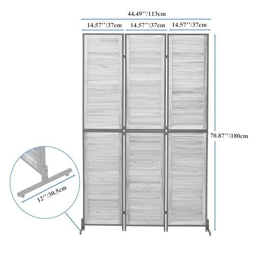 5.9 FT Wooden Room Divider G8876