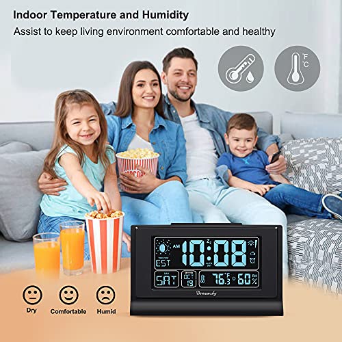 Auto Set Digital Alarm Clock with 5 Inch Large Display A716