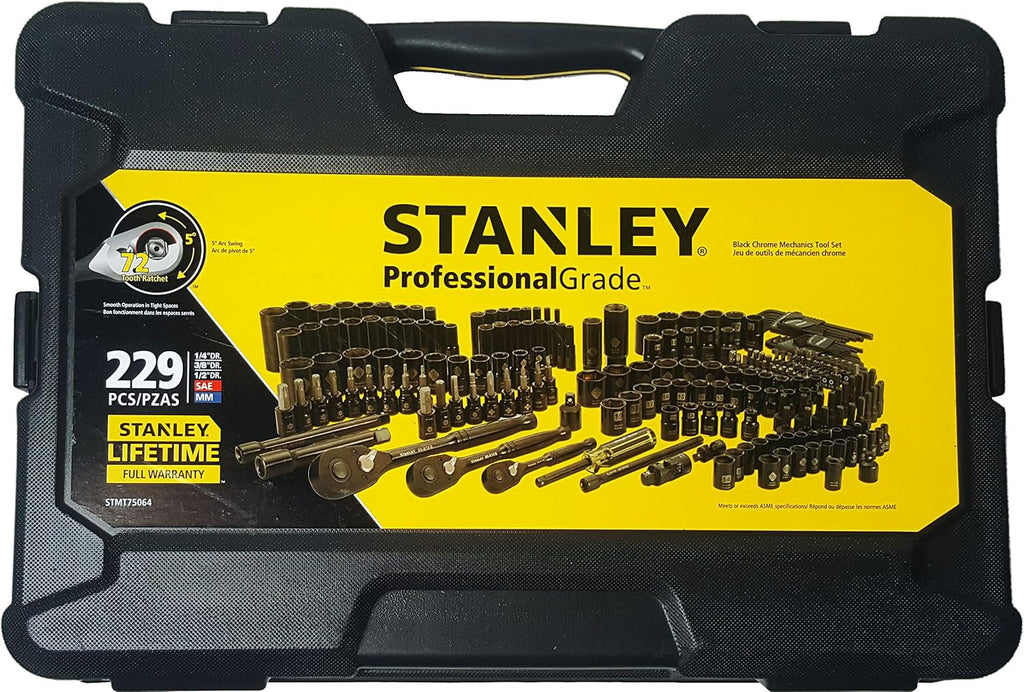 Black Chrome Mechanics Tool Set 229 pieces M110